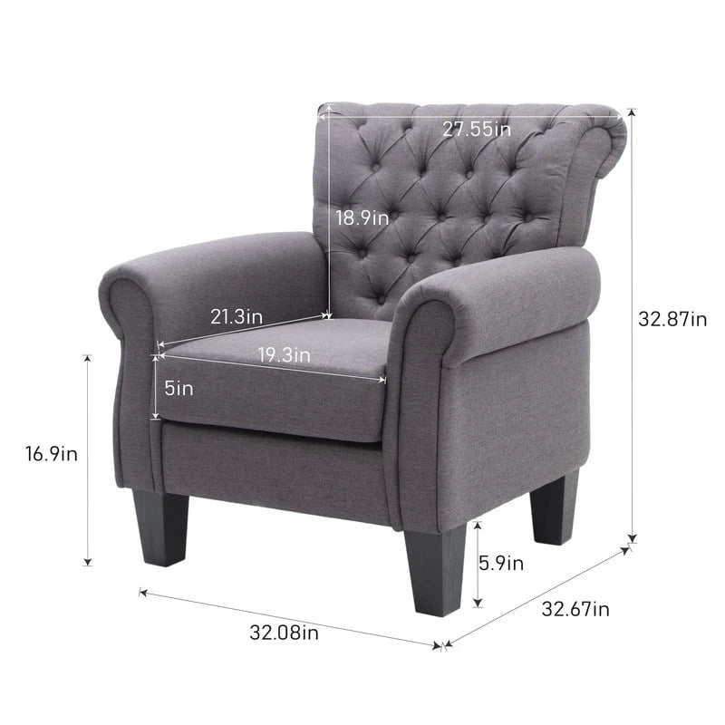 Pellebant Modern Accent Chair Club Armchair for Living Room 16