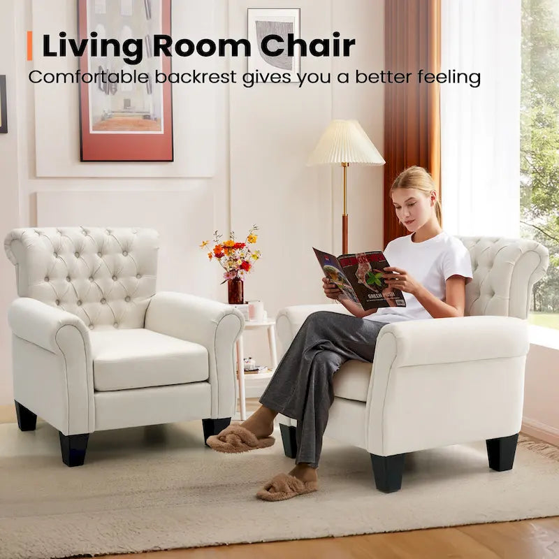 Pellebant Modern Accent Chair Club Armchair for Living Room 18