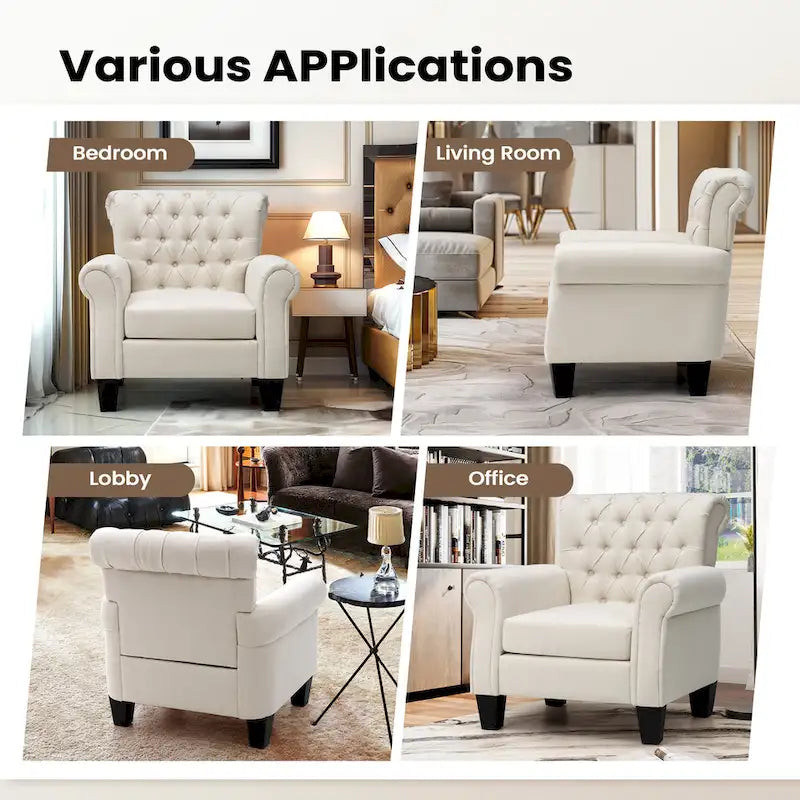 Pellebant Modern Accent Chair Club Armchair for Living Room 21