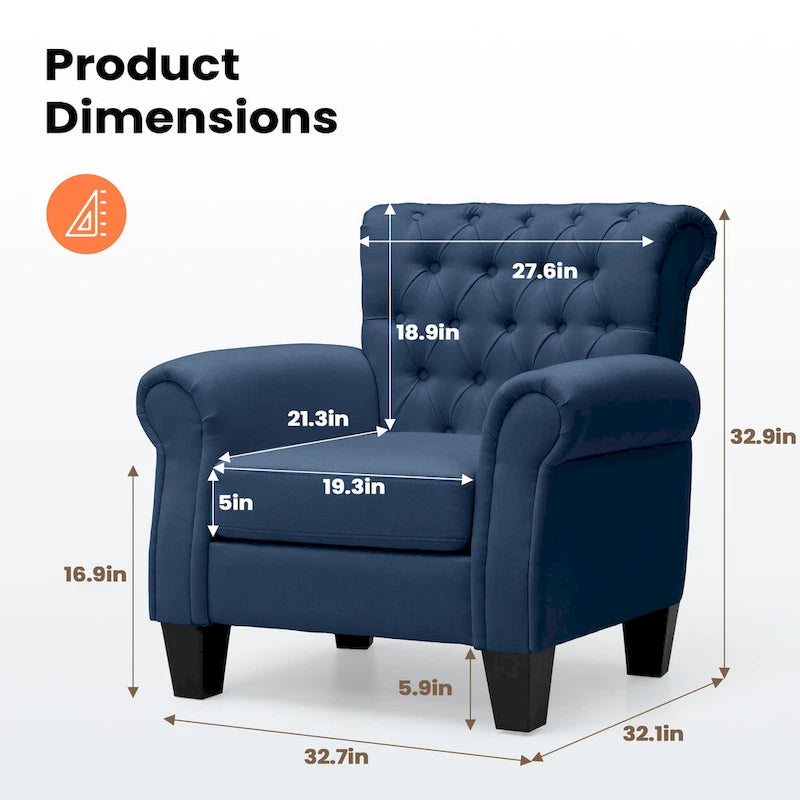 Pellebant Modern Accent Chair Club Armchair for Living Room 33