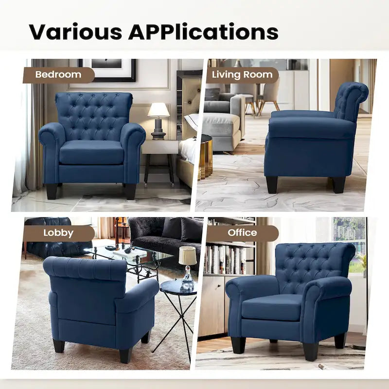 Pellebant Modern Accent Chair Club Armchair for Living Room 34