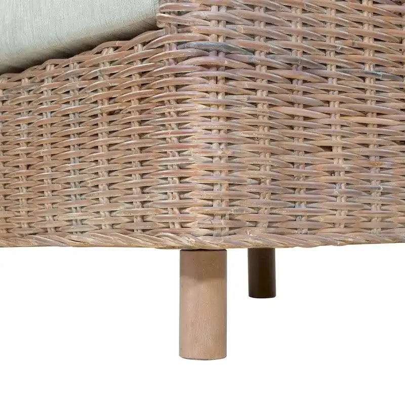 Furniture of America Lali Rustic Kubu Rattan Wicker Armchair 5