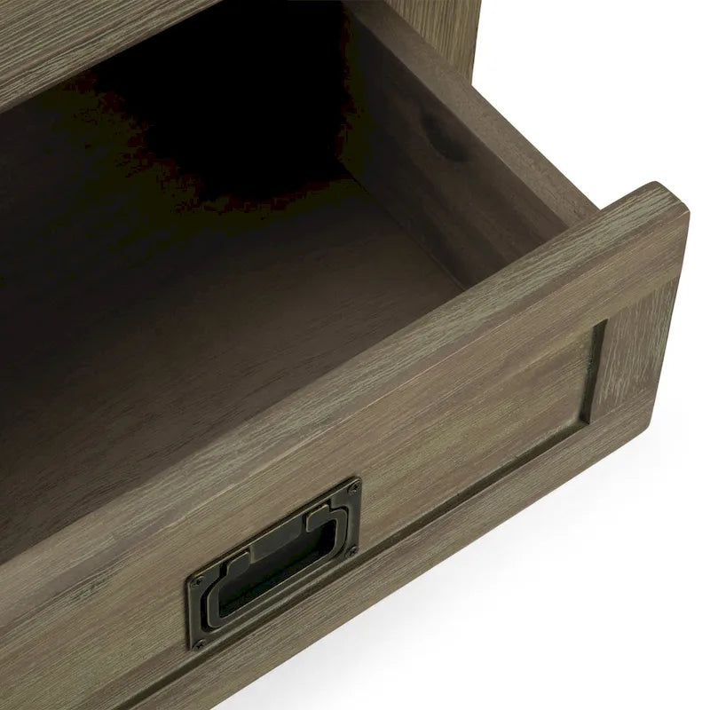 WYNDENHALL Garret SOLID ACACIA WOOD 22 inch Wide Square Rustic End Side Table - 22W x 22 D x 22 H 21