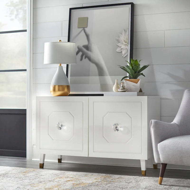 angelo:HOME Jaslene Glossy Glam Buffet/Media Cabinet