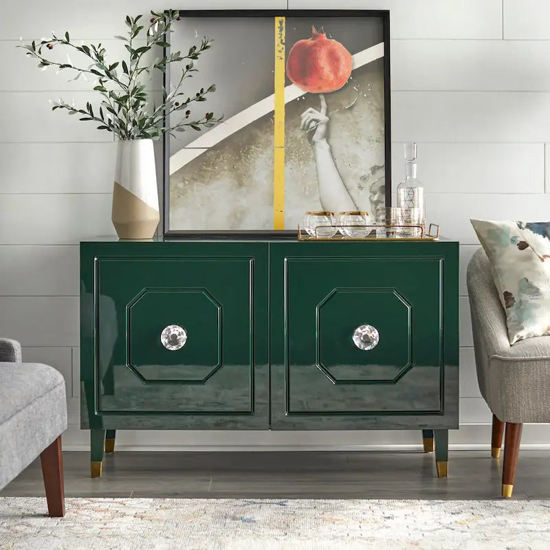 angelo:HOME Jaslene Glossy Glam Buffet/Media Cabinet 16