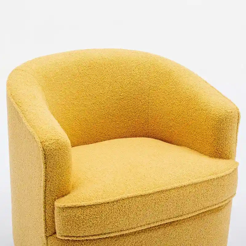 SEYNAR Modern Boucle Upholstered 360 Degree Swivel Accent Club Chair Set of 2 14