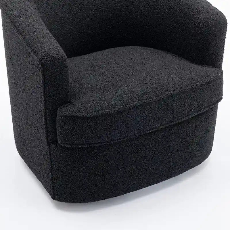 SEYNAR Modern Boucle Upholstered 360 Degree Swivel Accent Club Chair Set of 2 23