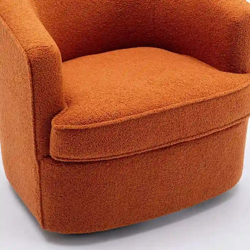 SEYNAR Modern Boucle Upholstered 360 Degree Swivel Accent Club Chair Set of 2 31