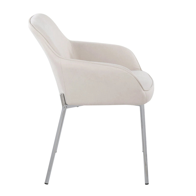 Silver Orchid Galotti Chrome Upholstered Dining Chair (Set of 2) 31