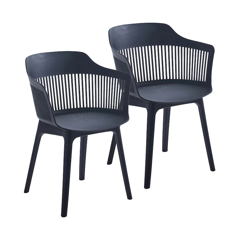 Porthos Home Palmer Dining Chairs Set of 2, Plastic Shell And Legs 23