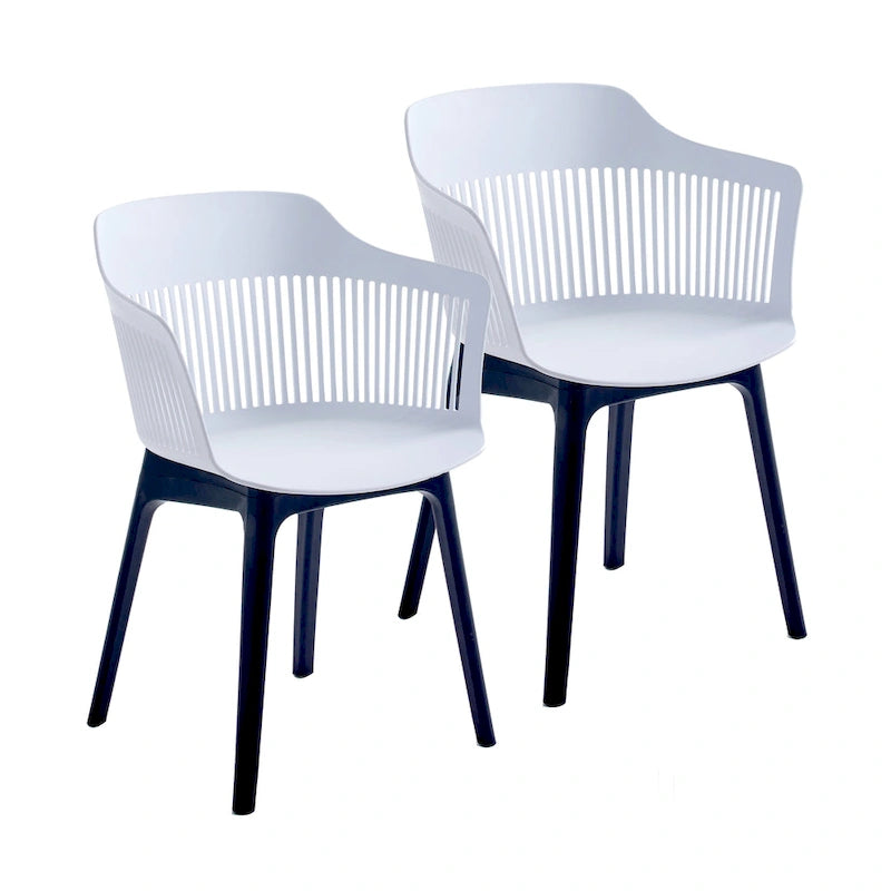 Porthos Home Palmer Dining Chairs Set of 2, Plastic Shell And Legs 15