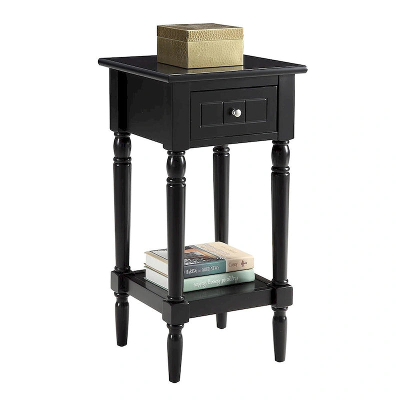 Convenience Concepts Tavolino d'Appoggio Khloe con 1 Cassetto e Ripiano Stile French Country