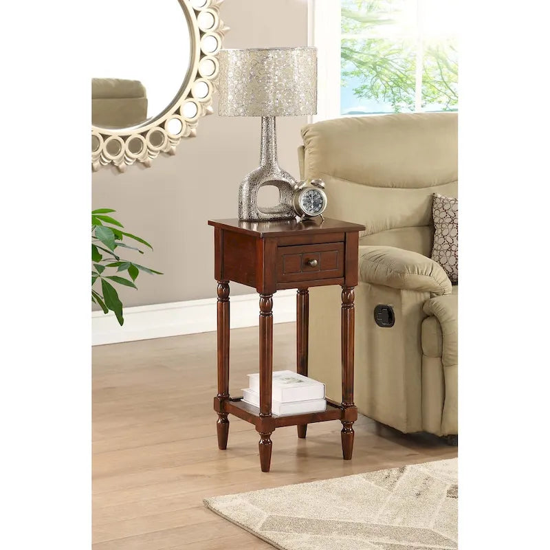 Convenience Concepts French Country Khloe 1 Drawer Accent Table with Shelf 5