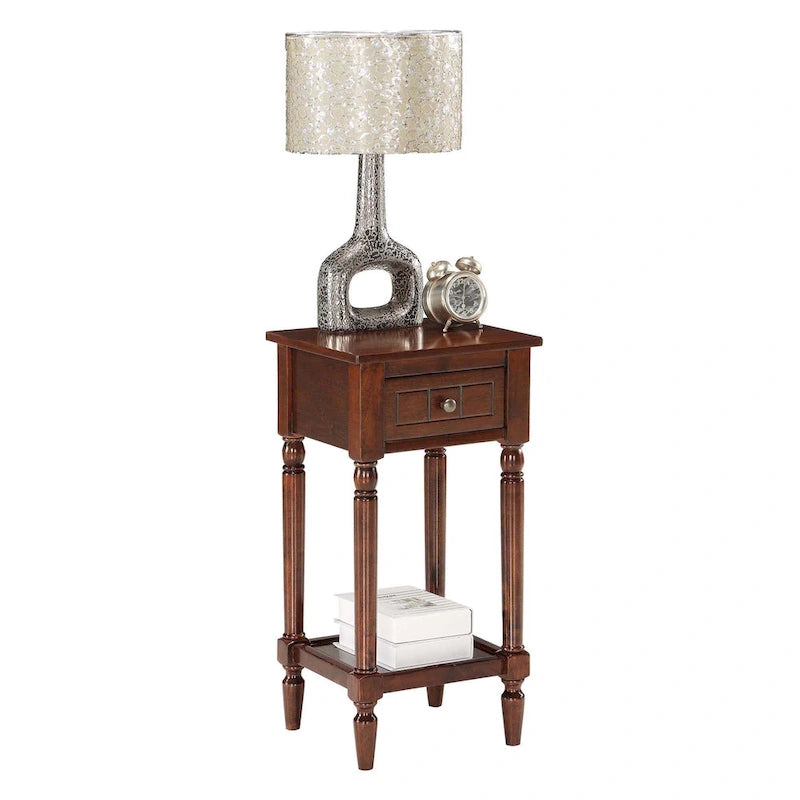Convenience Concepts French Country Khloe 1 Drawer Accent Table with Shelf 6