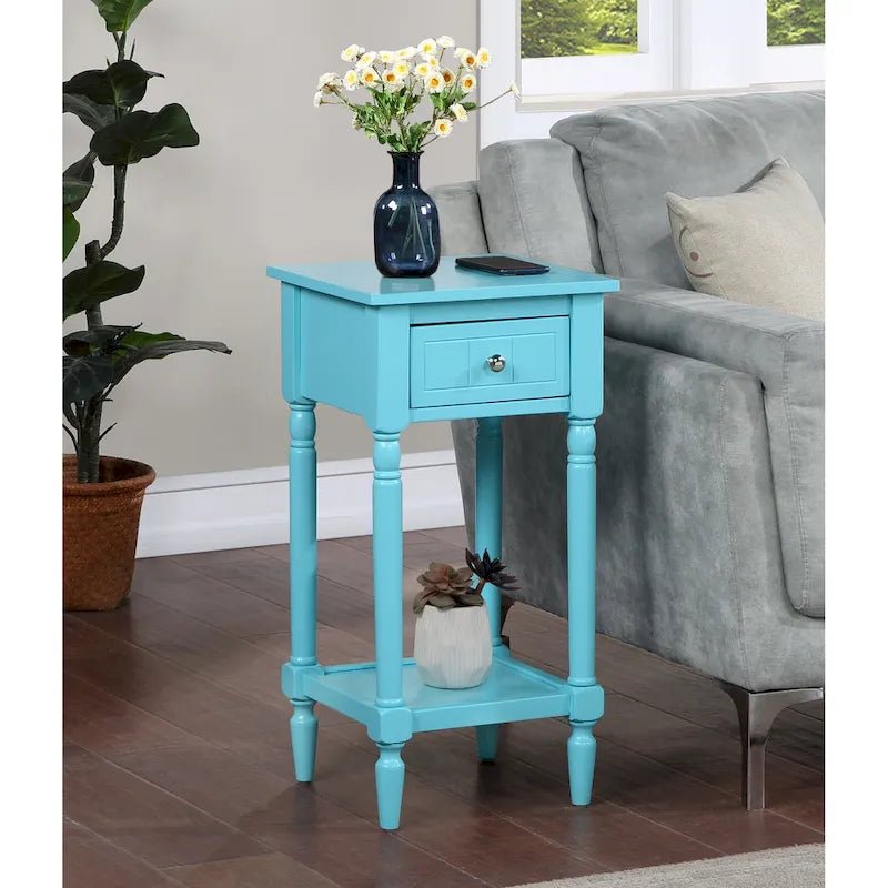 Convenience Concepts French Country Khloe 1 Drawer Accent Table with Shelf 13
