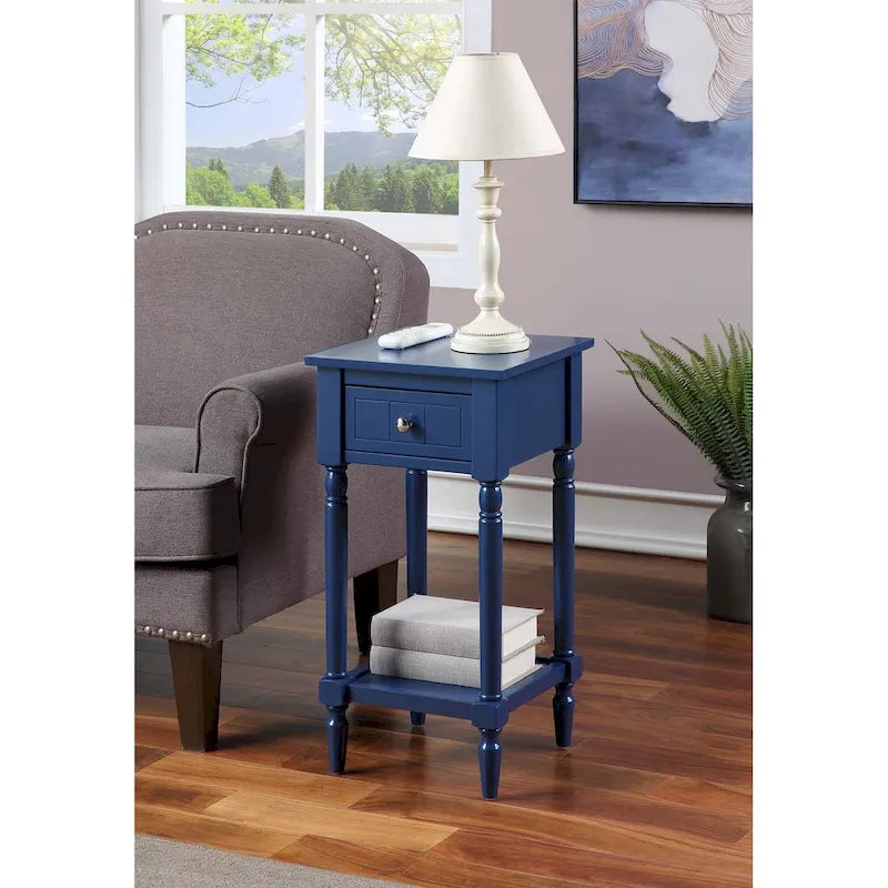 Convenience Concepts French Country Khloe 1 Drawer Accent Table with Shelf 17