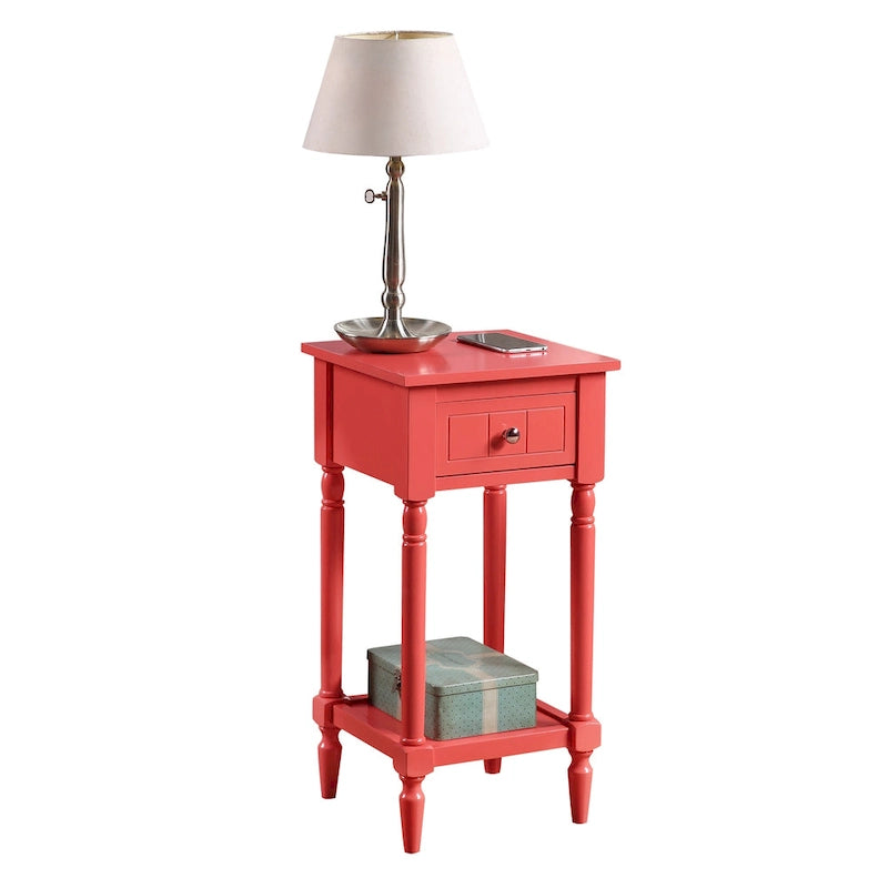 Convenience Concepts French Country Khloe 1 Drawer Accent Table with Shelf 22