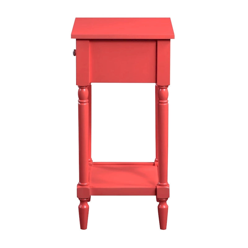 Convenience Concepts French Country Khloe 1 Drawer Accent Table with Shelf 23