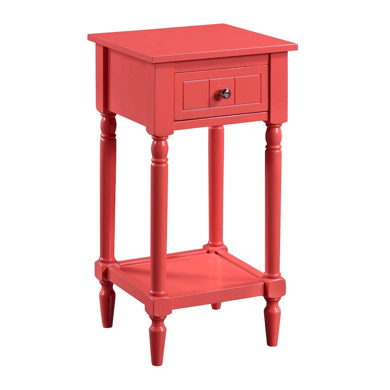 Convenience Concepts French Country Khloe 1 Drawer Accent Table with Shelf 24