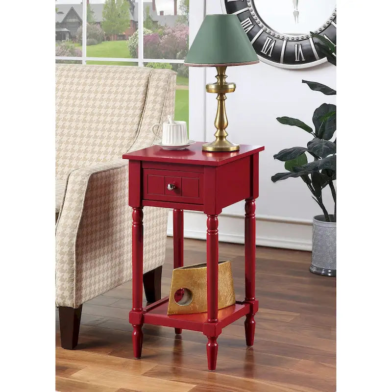 Convenience Concepts French Country Khloe 1 Drawer Accent Table with Shelf 29