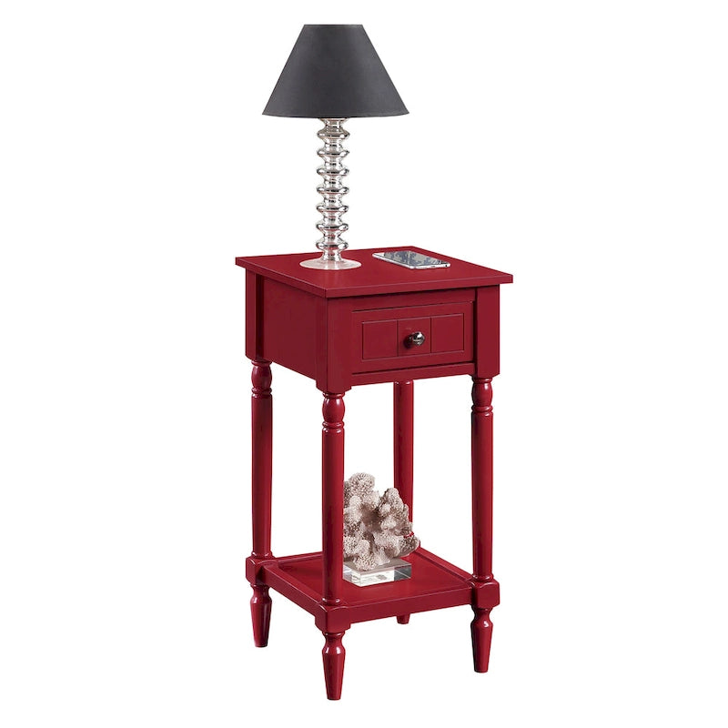 Convenience Concepts French Country Khloe 1 Drawer Accent Table with Shelf 30