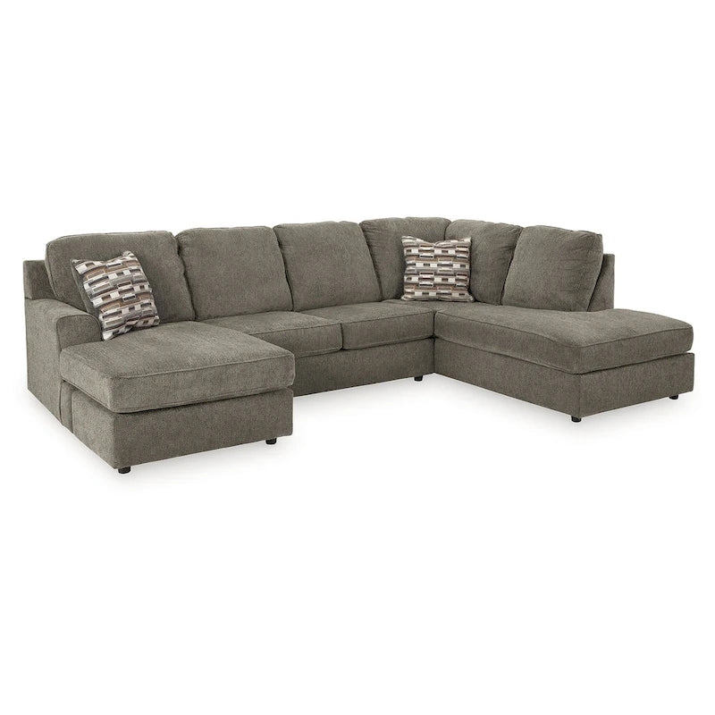 Signature Design by Ashley O'Phannon Putty 2-Piece Sectional with Chaise - 125W x 86D x 38H 2