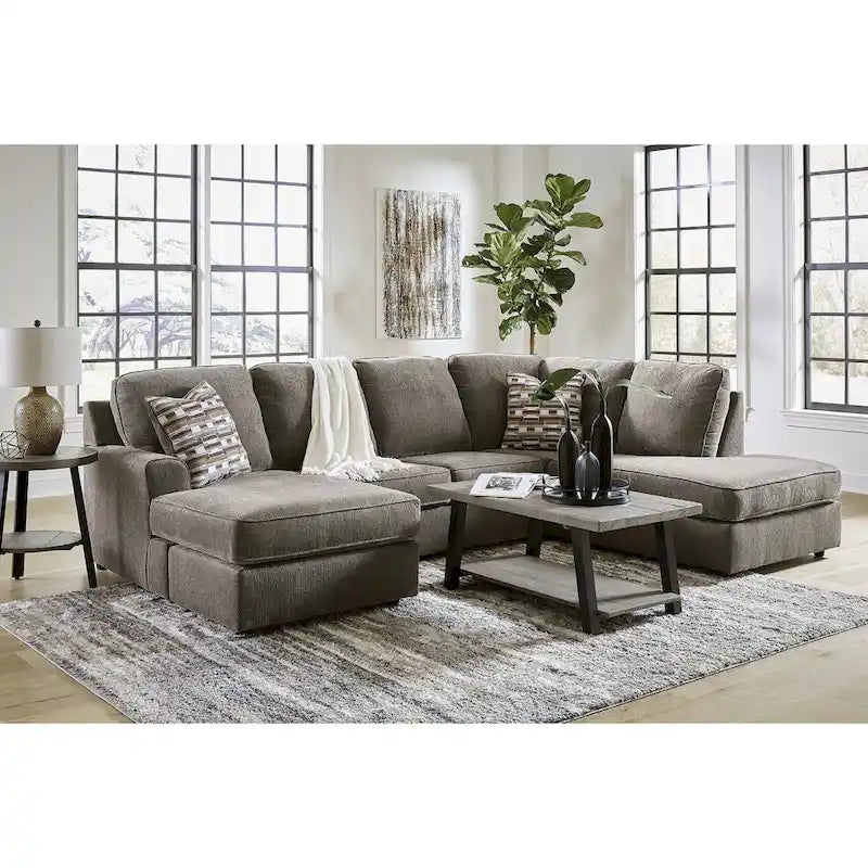 Signature Design by Ashley O'Phannon Putty 2-Piece Sectional with Chaise - 125W x 86D x 38H 3