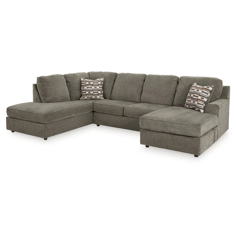 Signature Design by Ashley O'Phannon Putty 2-Piece Sectional with Chaise - 125W x 86D x 38H 7