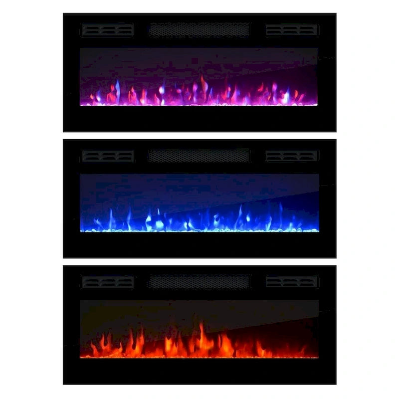 Reno 05 Electric Fireplace Modern 63 TV Stand 13