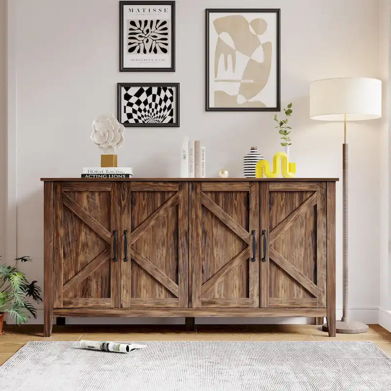 Freestanding Sideboard Storage Cabinet for Living Room Office Bedroom 32
