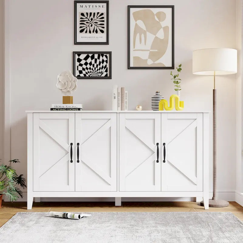 Freestanding Sideboard Storage Cabinet for Living Room Office Bedroom 19