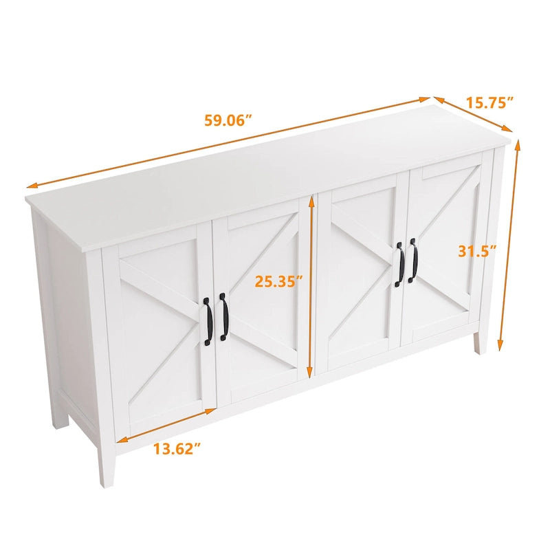 Freestanding Sideboard Storage Cabinet for Living Room Office Bedroom 28