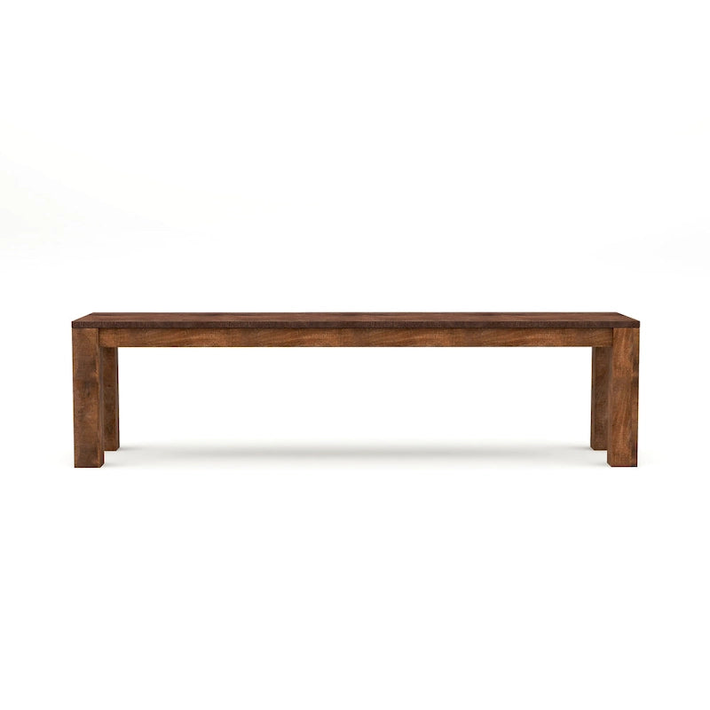 Anaisha Rustic Solid Mango Wood Dining Bench by Furniture of America 7