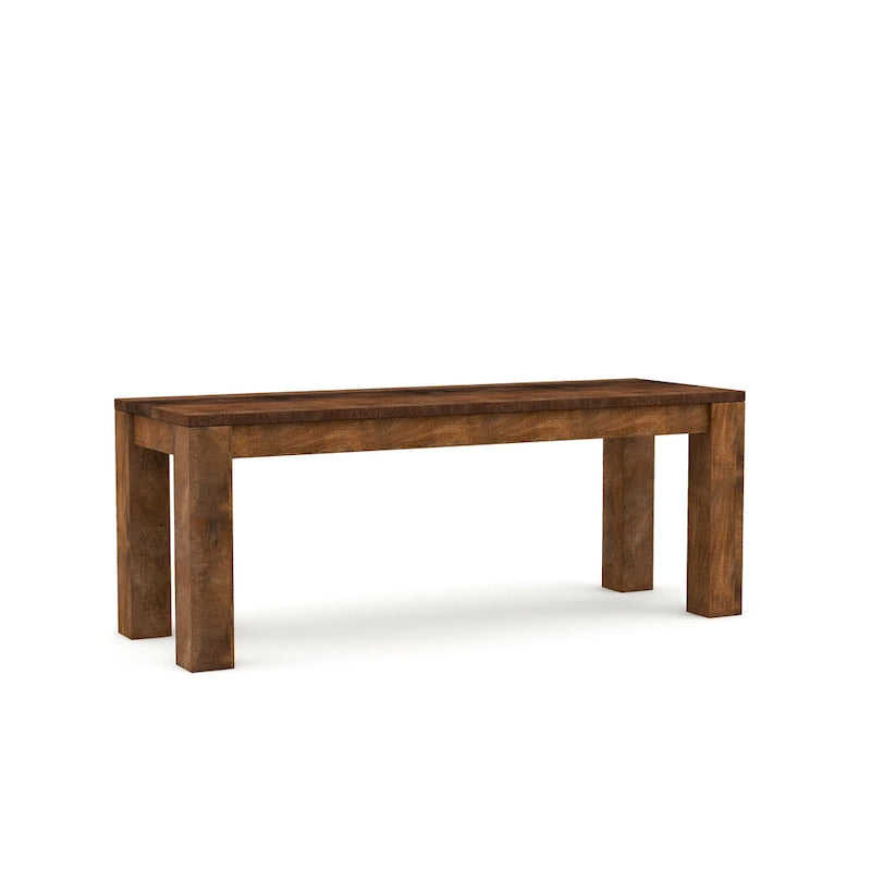Anaisha Rustic Solid Mango Wood Dining Bench by Furniture of America 10