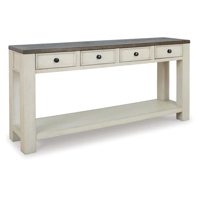 Signature Design by Ashley Bolanburg Farmhouse Sofa Table 7