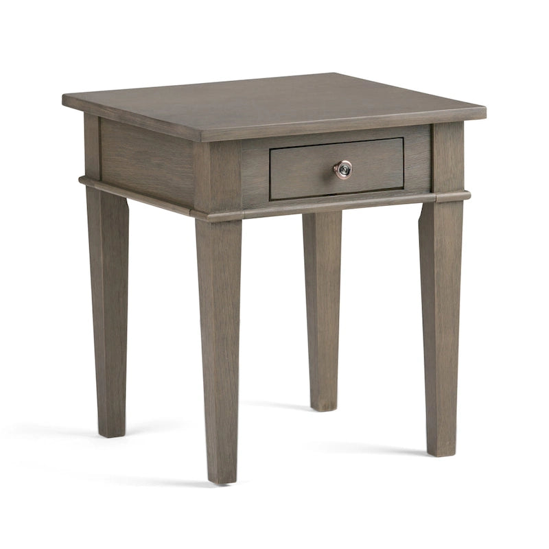 WYNDENHALL Sterling Tavolino Laterale/Finale Transizionale Quadrato in LEGNO MASSELLO, Larghezza 18 pollici - 18 L x 18 P x 20 A