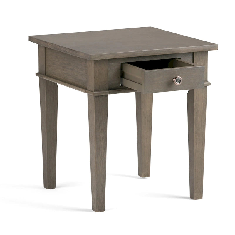 WYNDENHALL Sterling Tavolino Laterale/Finale Transizionale Quadrato in LEGNO MASSELLO, Larghezza 18 pollici - 18 L x 18 P x 20 A 3
