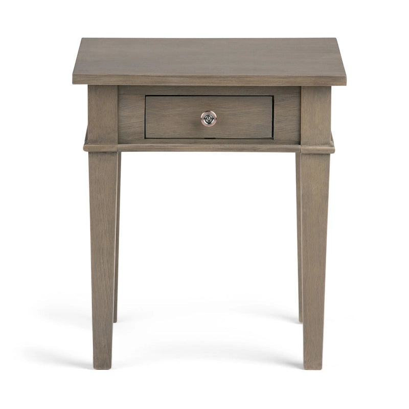 WYNDENHALL Sterling Tavolino Laterale/Finale Transizionale Quadrato in LEGNO MASSELLO, Larghezza 18 pollici - 18 L x 18 P x 20 A 7