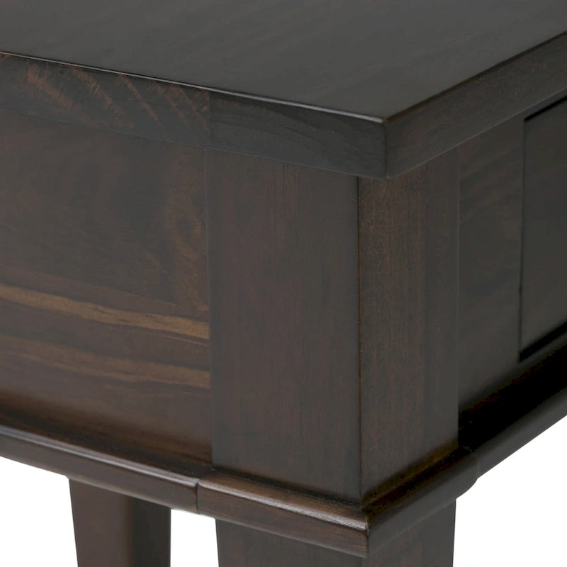 WYNDENHALL Sterling Tavolino Laterale/Finale Transizionale Quadrato in LEGNO MASSELLO, Larghezza 18 pollici - 18 L x 18 P x 20 A 14