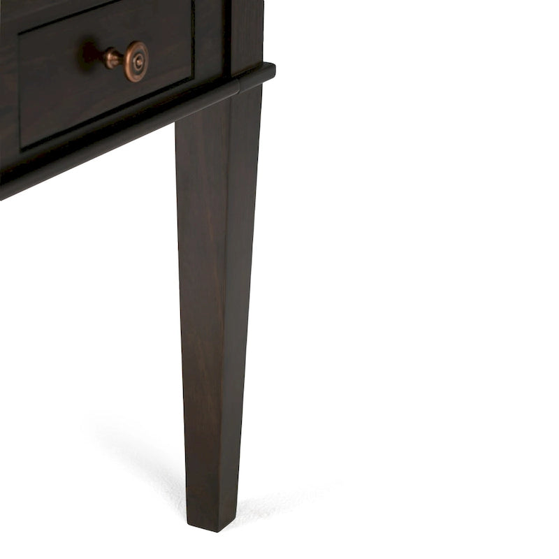 WYNDENHALL Sterling Tavolino Laterale/Finale Transizionale Quadrato in LEGNO MASSELLO, Larghezza 18 pollici - 18 L x 18 P x 20 A 15