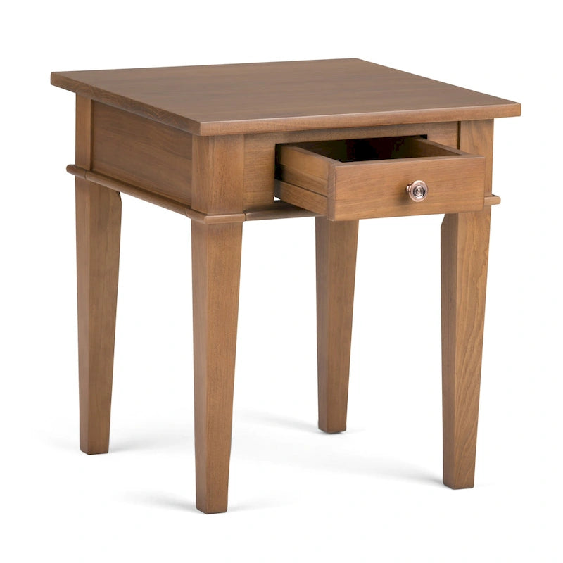 WYNDENHALL Sterling Tavolino Laterale/Finale Transizionale Quadrato in LEGNO MASSELLO, Larghezza 18 pollici - 18 L x 18 P x 20 A 23