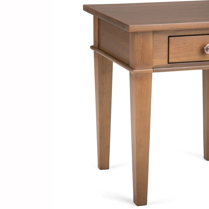 WYNDENHALL Sterling Tavolino Laterale/Finale Transizionale Quadrato in LEGNO MASSELLO, Larghezza 18 pollici - 18 L x 18 P x 20 A 26