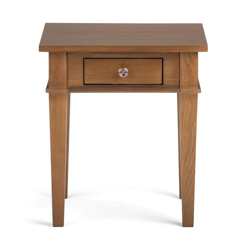 WYNDENHALL Sterling Tavolino Laterale/Finale Transizionale Quadrato in LEGNO MASSELLO, Larghezza 18 pollici - 18 L x 18 P x 20 A 27
