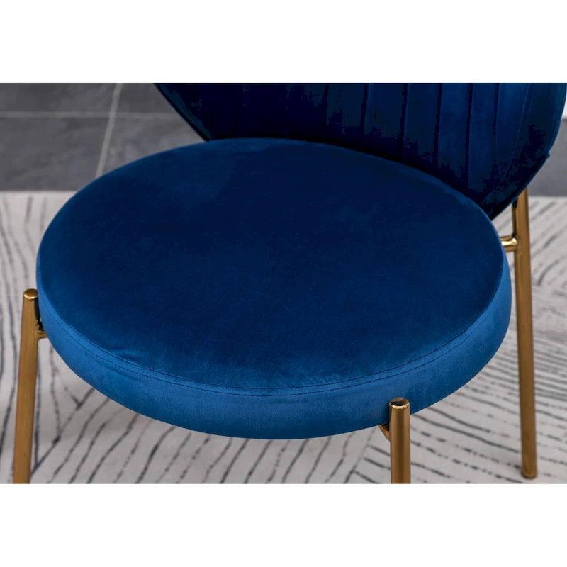 Roundhill Furniture Amoa Contemporary Velvet Upholstery Dining Chair 9