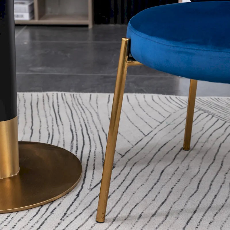 Roundhill Furniture Amoa Contemporary Velvet Upholstery Dining Chair 13