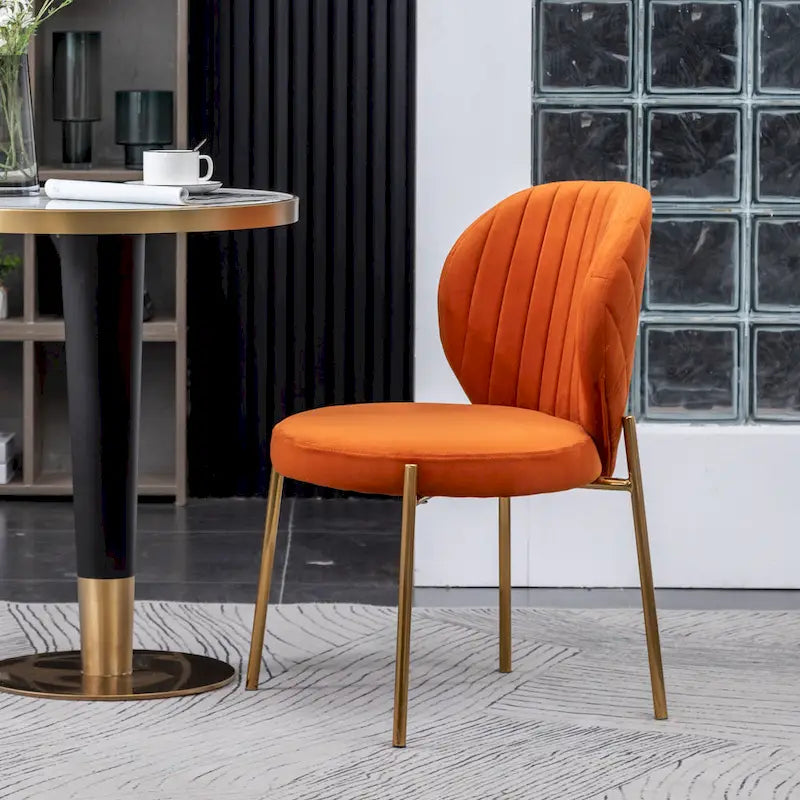 Roundhill Furniture Amoa Contemporary Velvet Upholstery Dining Chair 15