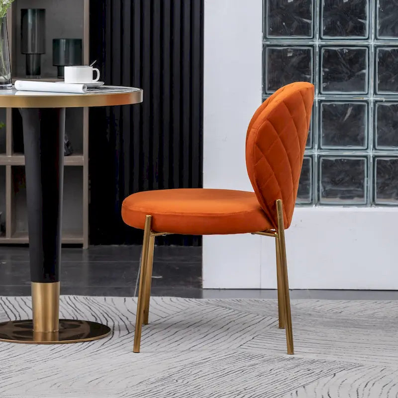 Roundhill Furniture Amoa Contemporary Velvet Upholstery Dining Chair 16