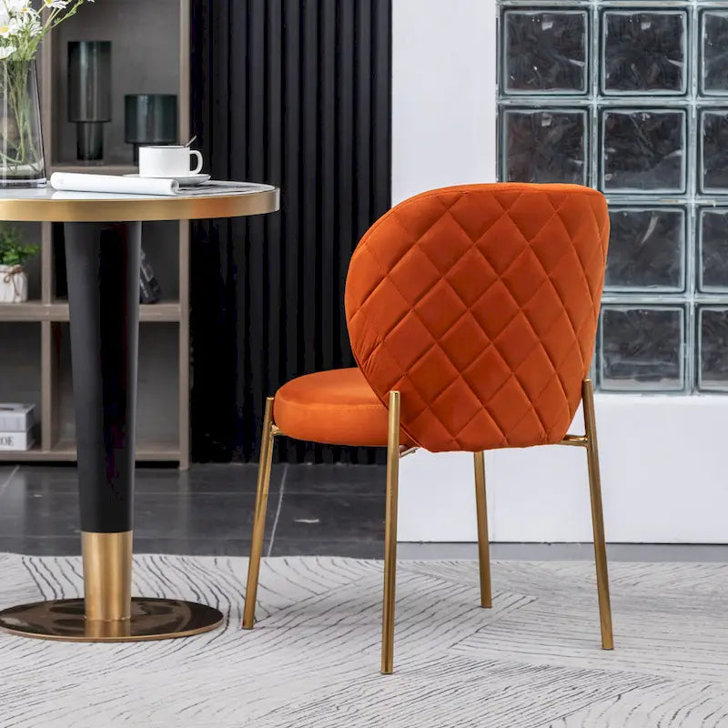 Roundhill Furniture Amoa Contemporary Velvet Upholstery Dining Chair 18