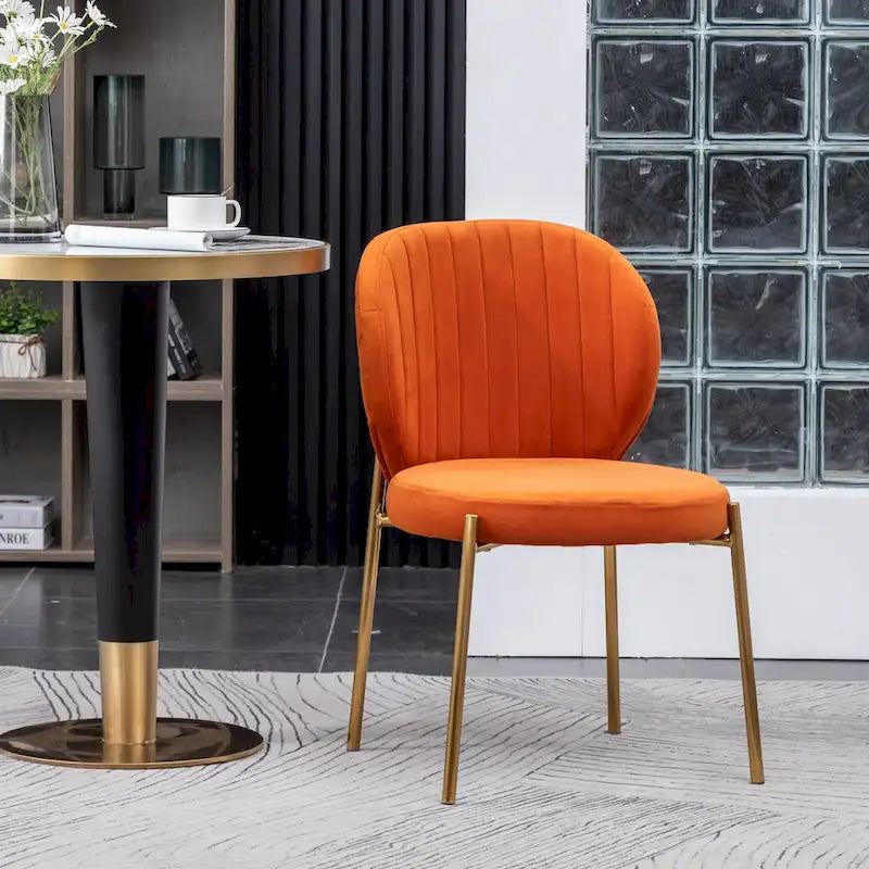 Roundhill Furniture Amoa Contemporary Velvet Upholstery Dining Chair 19