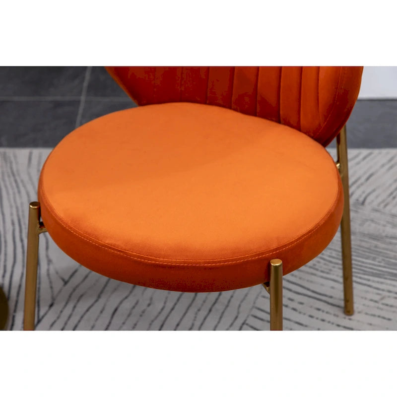 Roundhill Furniture Amoa Contemporary Velvet Upholstery Dining Chair 21